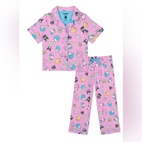 Sanrio Other - NWT Hello Kitty & Friends Girls‎ 2 Piece Pajama Set Pink Size XS 4/5 Sanrio